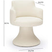 TOV Furniture Jeffree Performance Boucle Swivel Dining Chair