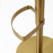 TOV Furniture Primrose Cream Textured Performance Fabric Adjustable Stool