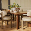 TOV Furniture Oani Walnut and Glass Rectangular Dining Table
