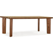 TOV Furniture Oani Walnut and Glass Rectangular Dining Table