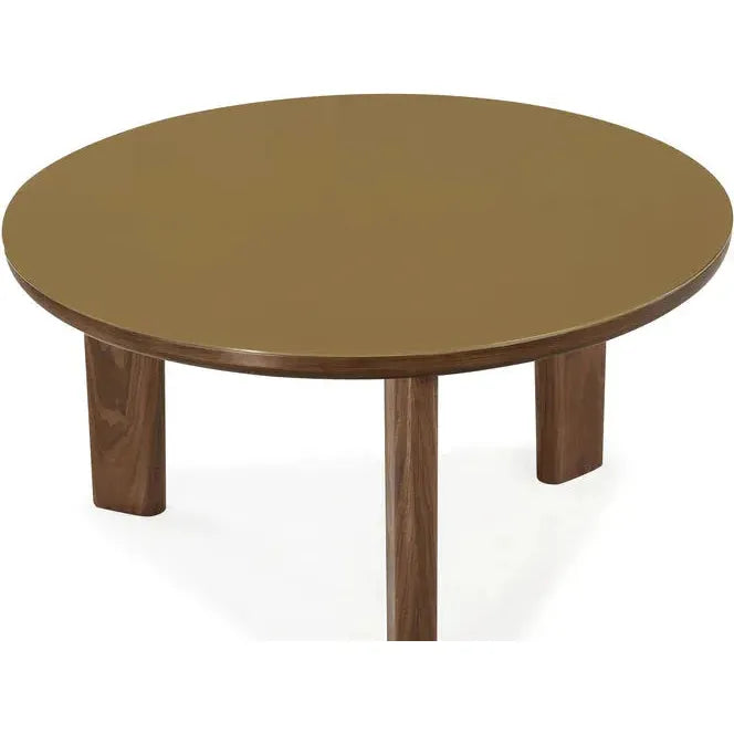 TOV Furniture Oani Walnut and Glass Dining Table