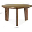 TOV Furniture Oani Walnut and Glass Dining Table