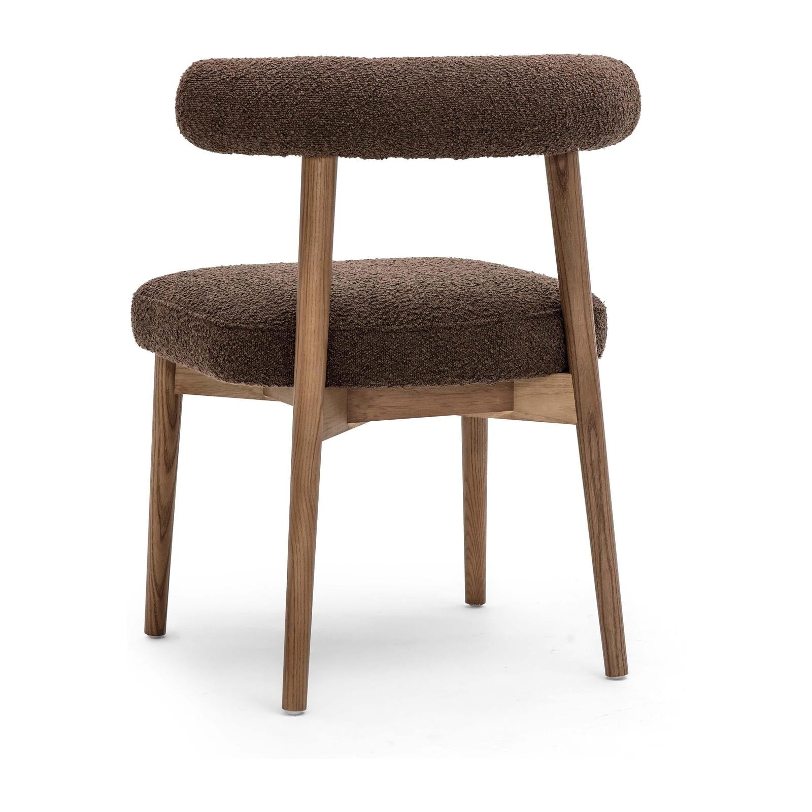 TOV Furniture Spara Chocolate Brown Performance Boucle Side Chair