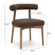 TOV Furniture Spara Chocolate Brown Performance Boucle Side Chair