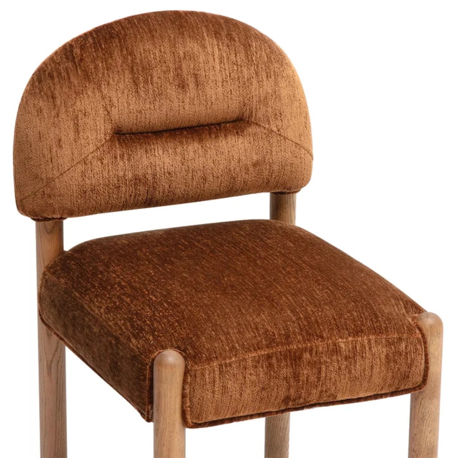 TOV Furniture Bruno Thick Performance Chenille Arched Back Dining Chair