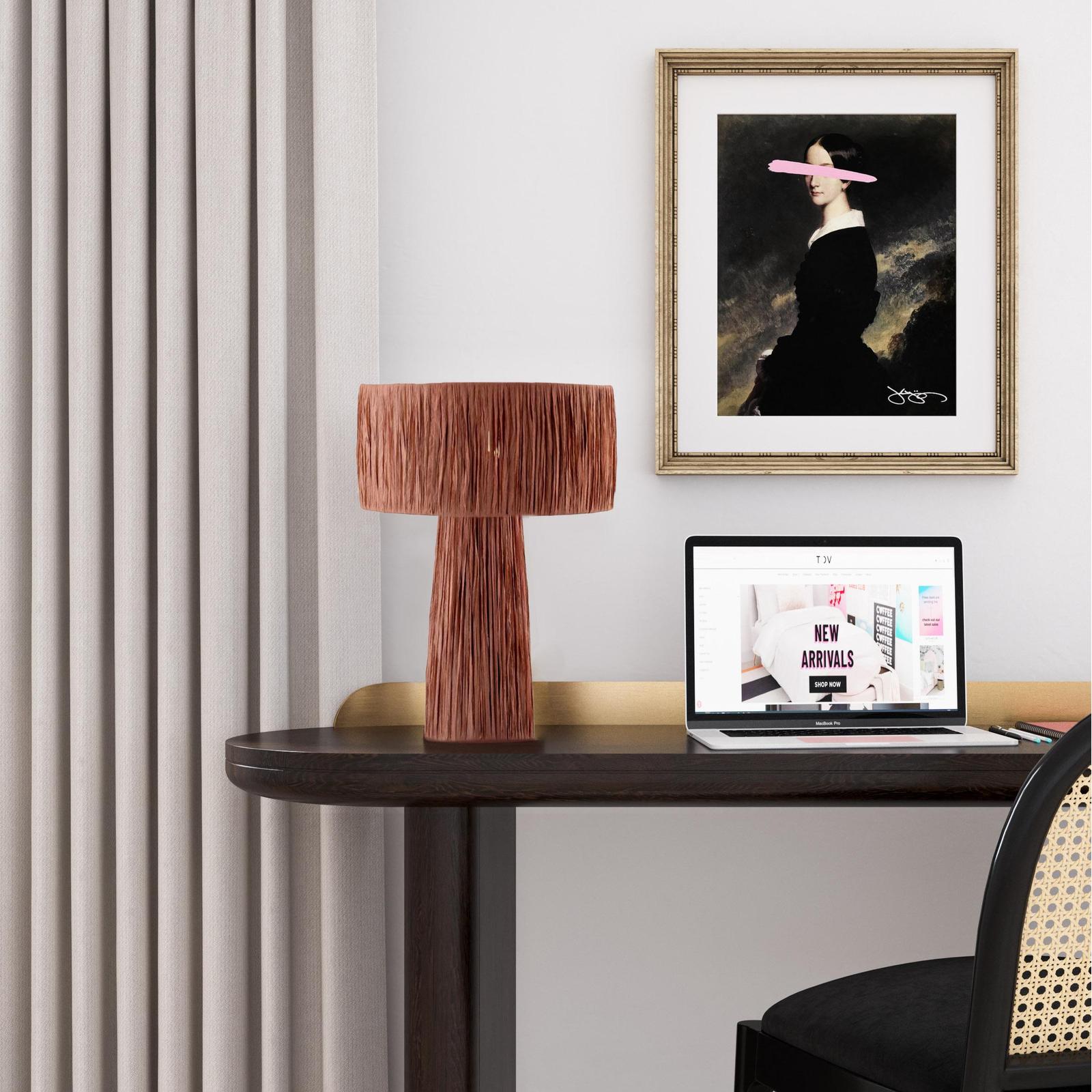 TOV Furniture Shelby Raffia Table Lamp
