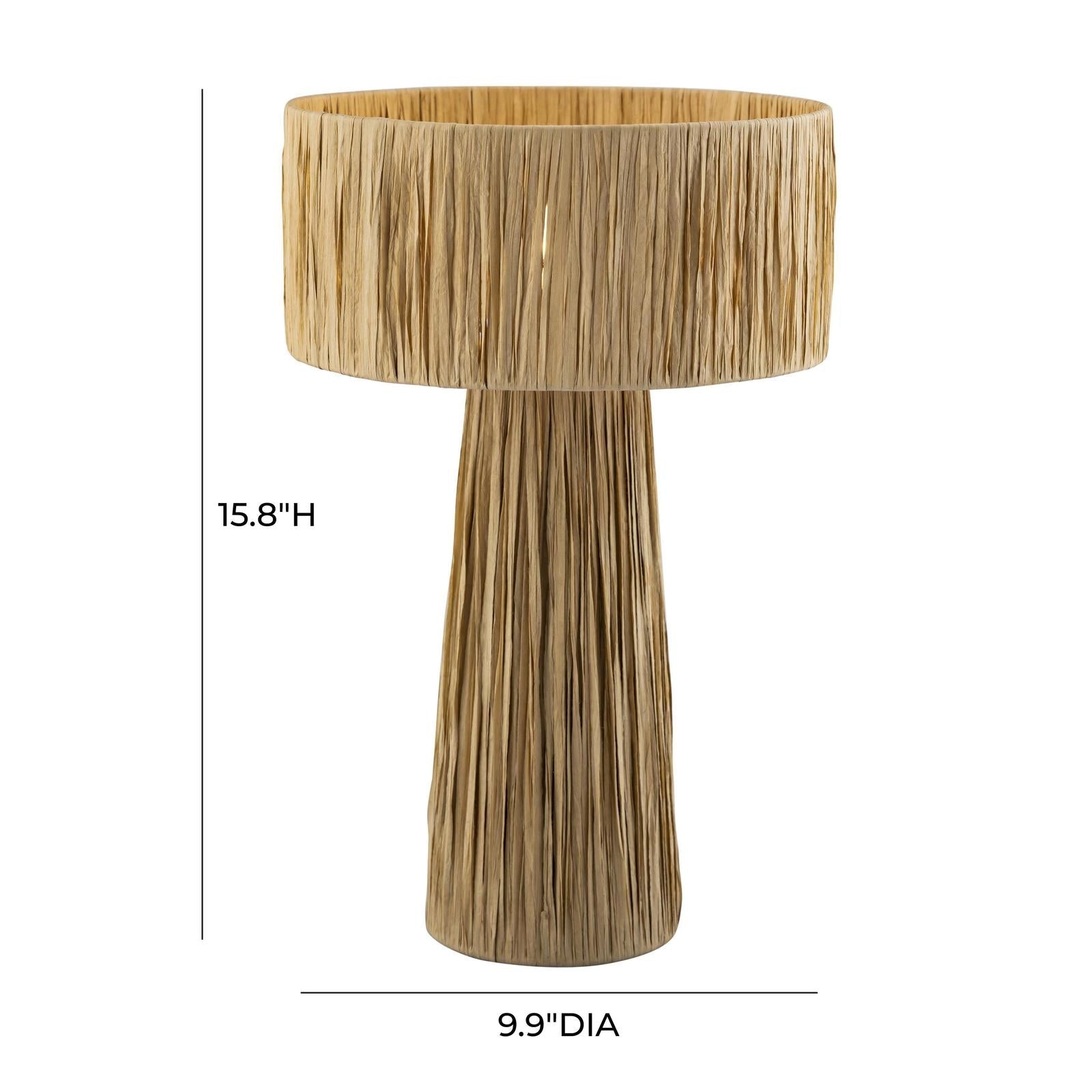 TOV Furniture Shelby Raffia Table Lamp