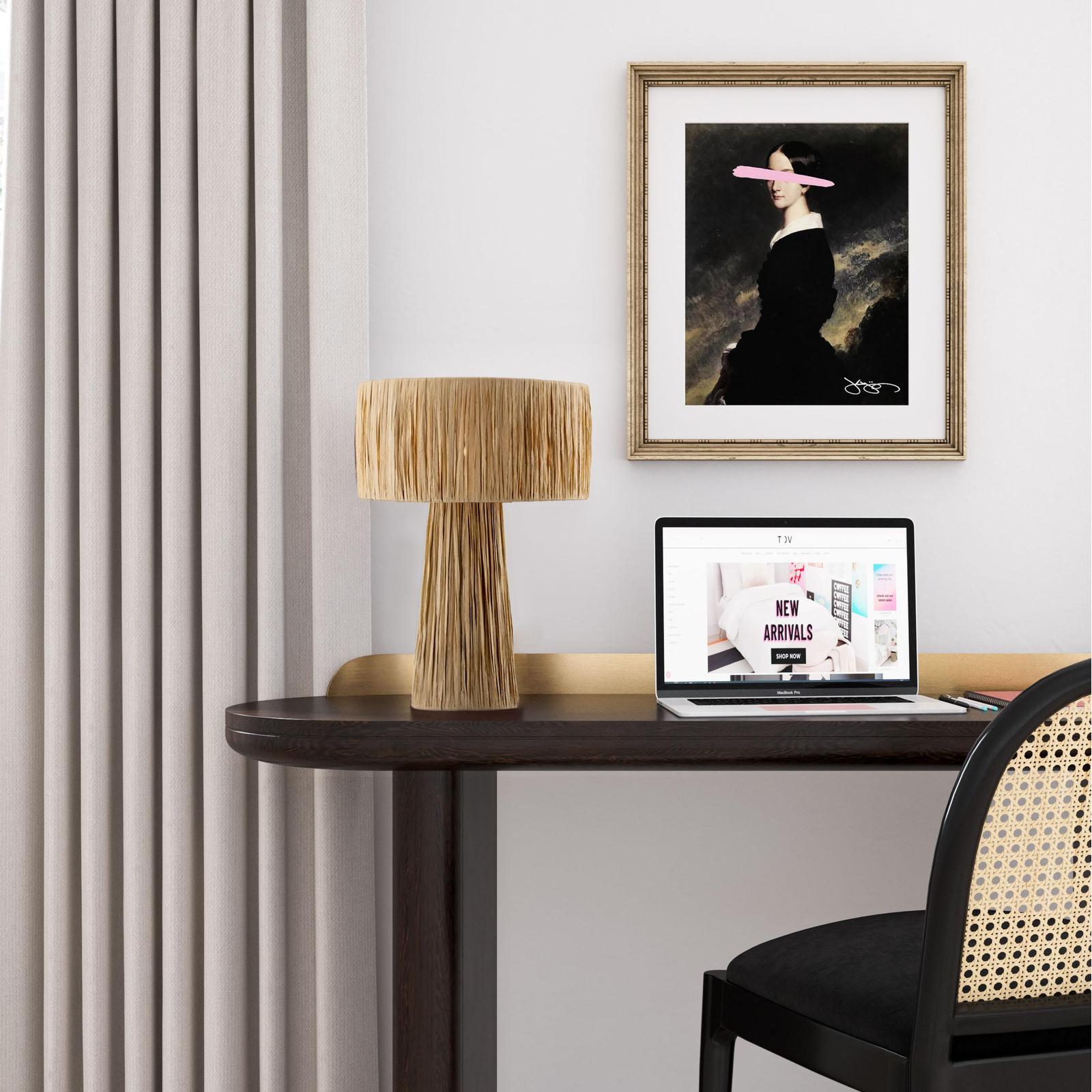 TOV Furniture Shelby Raffia Table Lamp