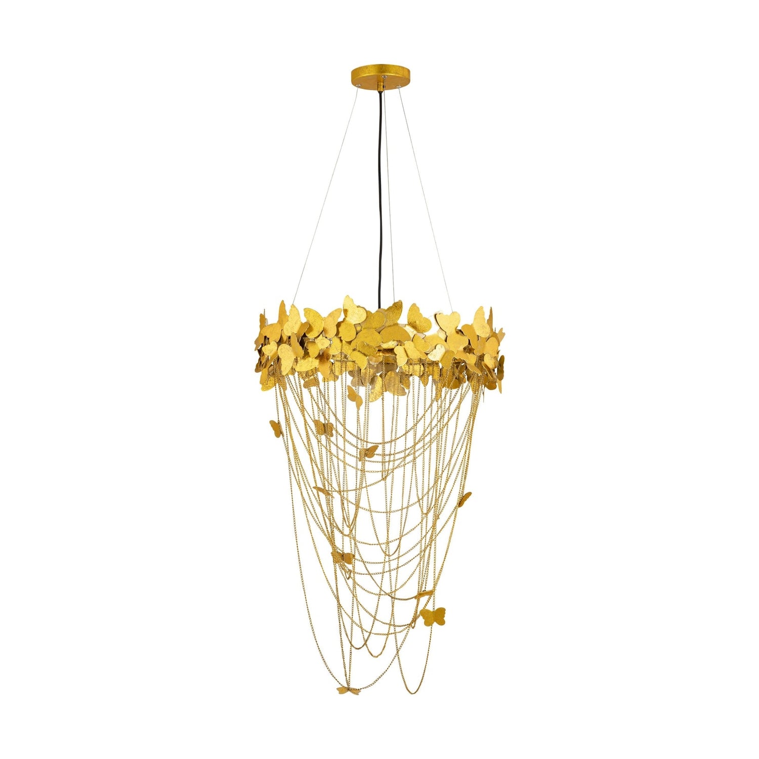 TOV Furniture Butterfly Gold Chandelier