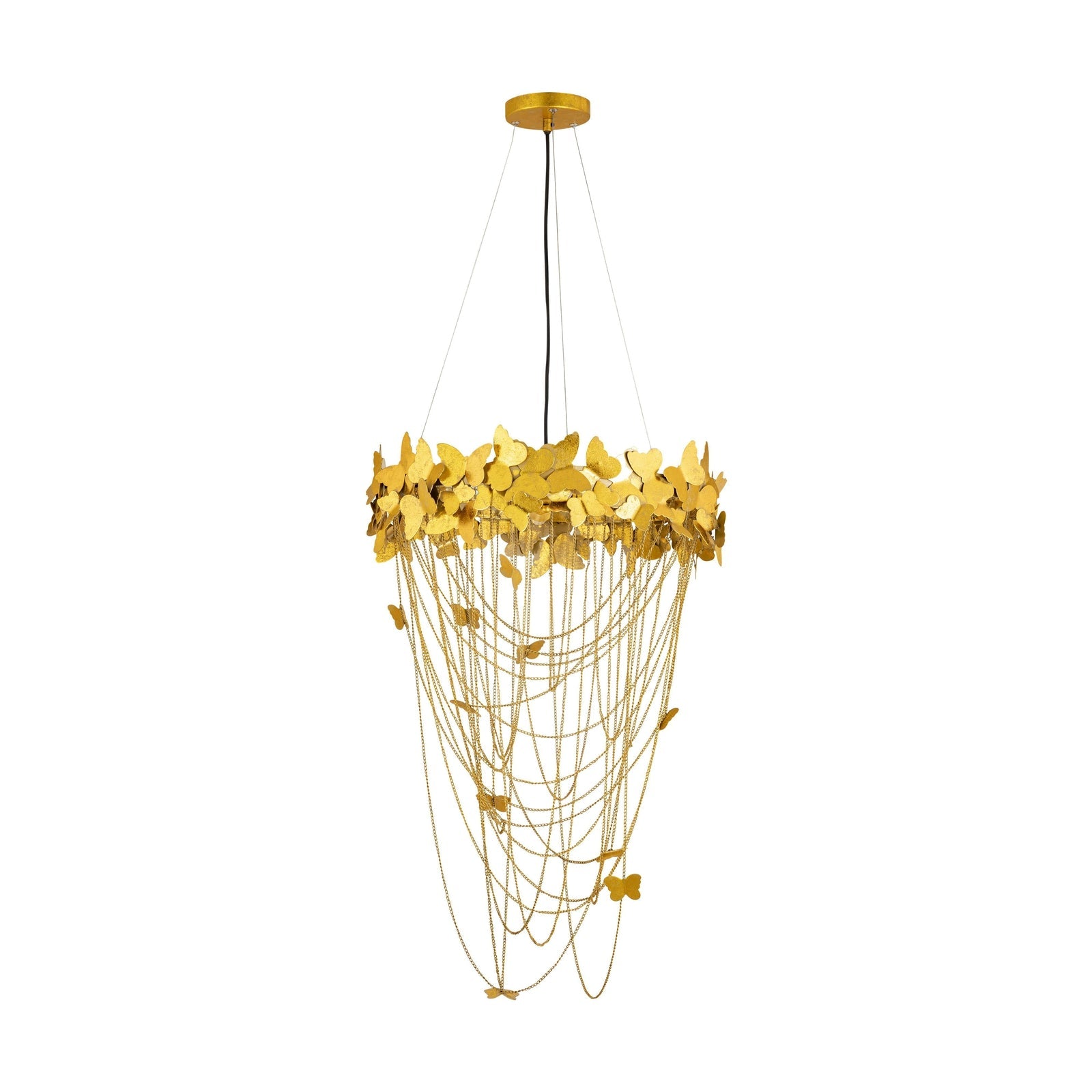 TOV Furniture Butterfly Gold Chandelier