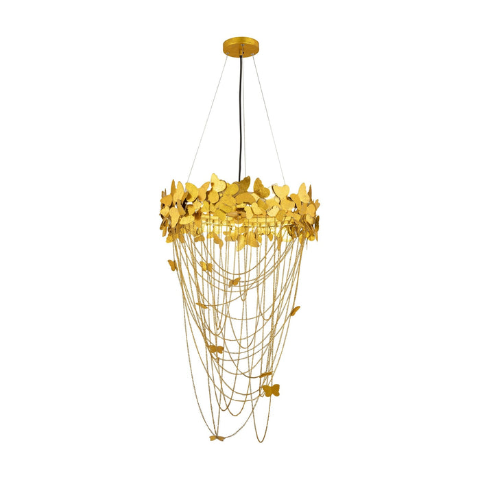 TOV Furniture Butterfly Gold Chandelier