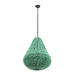 TOV Furniture Palani Green Wooden Bead Chandelier