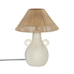 TOV Furniture Lalit Natural & White Ceramic Table Lamp