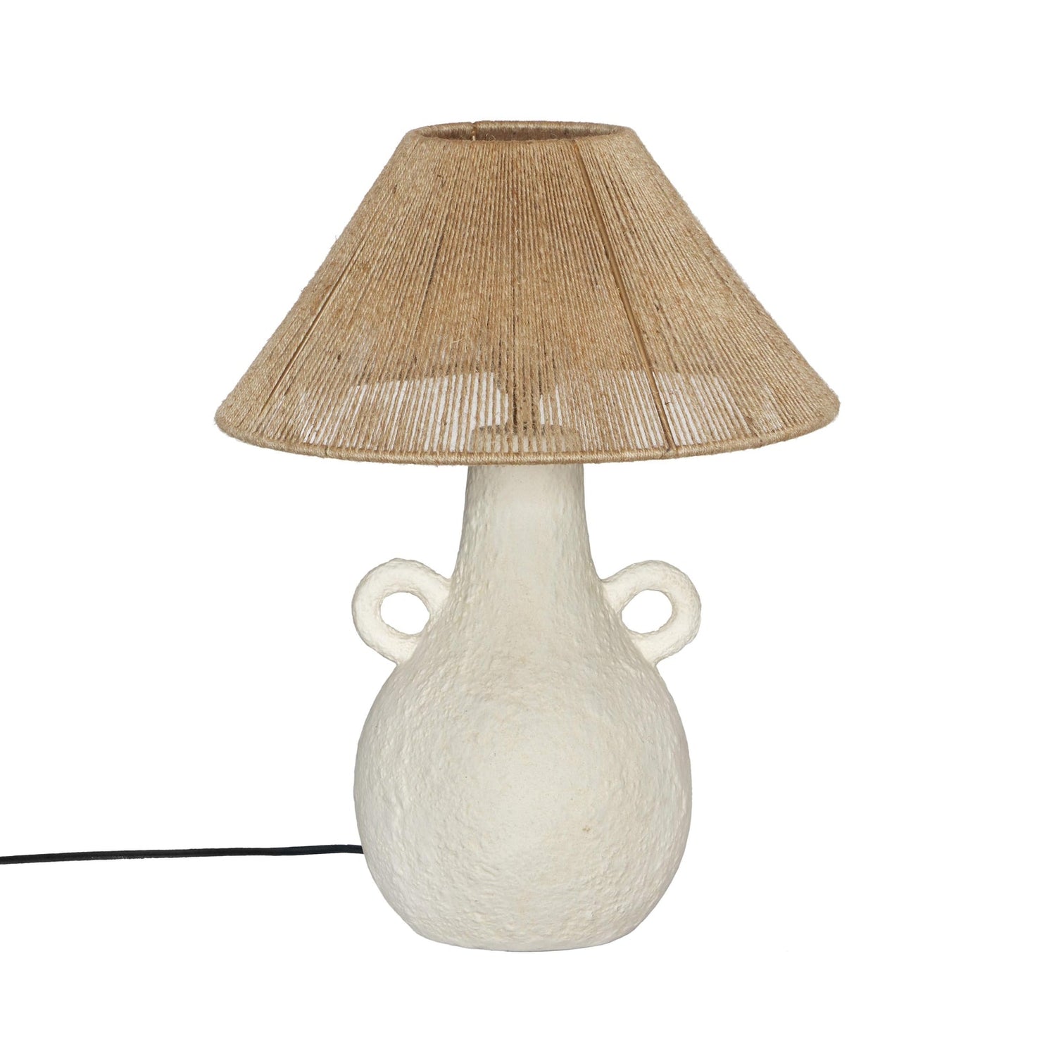 TOV Furniture Lalit Natural & White Ceramic Table Lamp