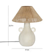 TOV Furniture Lalit Natural & White Ceramic Table Lamp