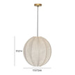 TOV Furniture Elliana White Pendant Lamp