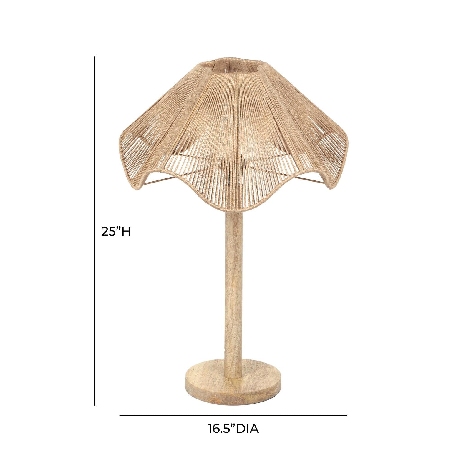 TOV Furniture Jula Natural Jute Table Lamp