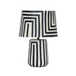 TOV Furniture Minori Black Striped Papier Mache Table Lamp