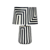 TOV Furniture Minori Black Striped Papier Mache Table Lamp