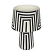 TOV Furniture Minori Black Striped Papier Mache Table Lamp
