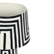 TOV Furniture Minori Black Striped Papier Mache Table Lamp