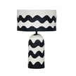 TOV Furniture Tropea Black Waves Papier Mache Table Lamp