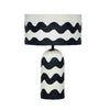 TOV Furniture Tropea Black Waves Papier Mache Table Lamp