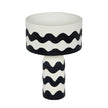 TOV Furniture Tropea Black Waves Papier Mache Table Lamp