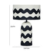 TOV Furniture Tropea Black Waves Papier Mache Table Lamp