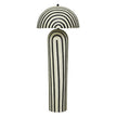 TOV Furniture Maiori Black Striped Papier Mache Floor Lamp
