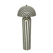 TOV Furniture Maiori Black Striped Papier Mache Floor Lamp