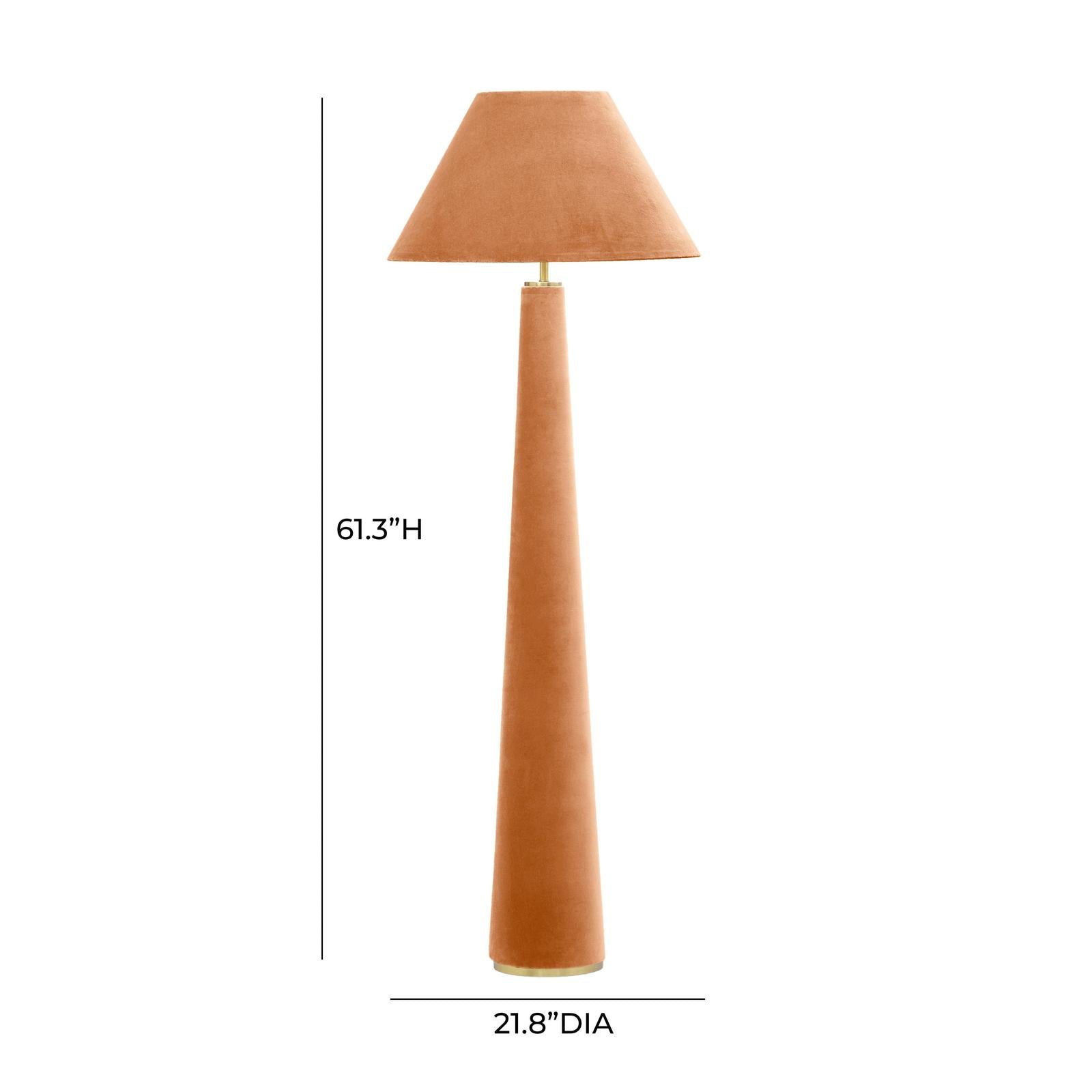 TOV Furniture Graham Velvet Floor Lamp