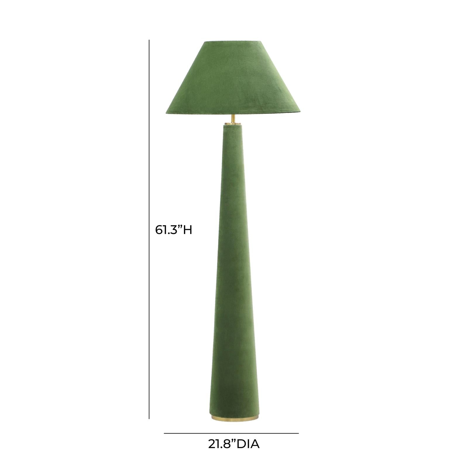 TOV Furniture Graham Velvet Floor Lamp