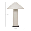 TOV Furniture Faith White Boucle Table Lamp