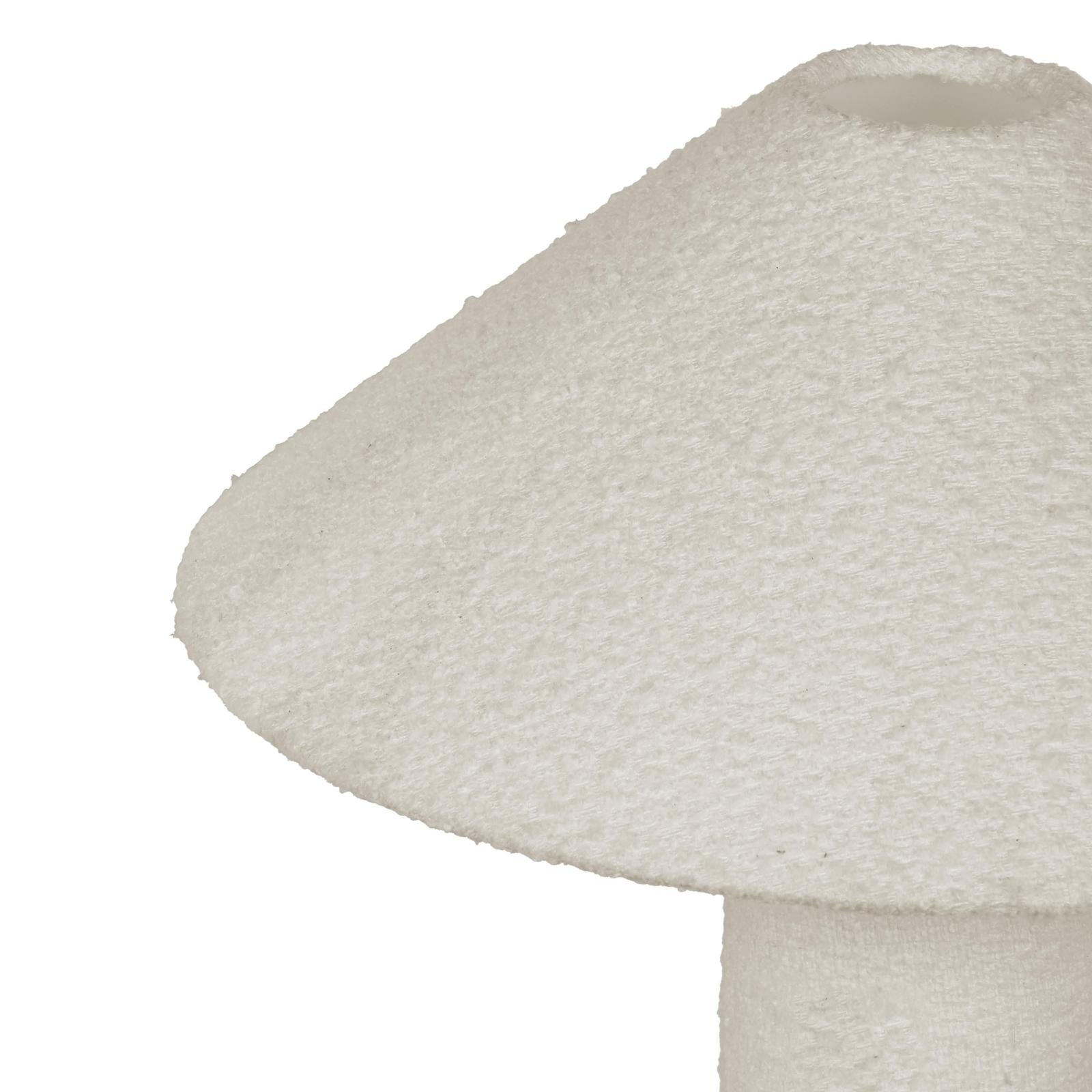 TOV Furniture Faith White Boucle Table Lamp