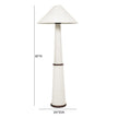 TOV Furniture Faith White Boucle Floor Lamp