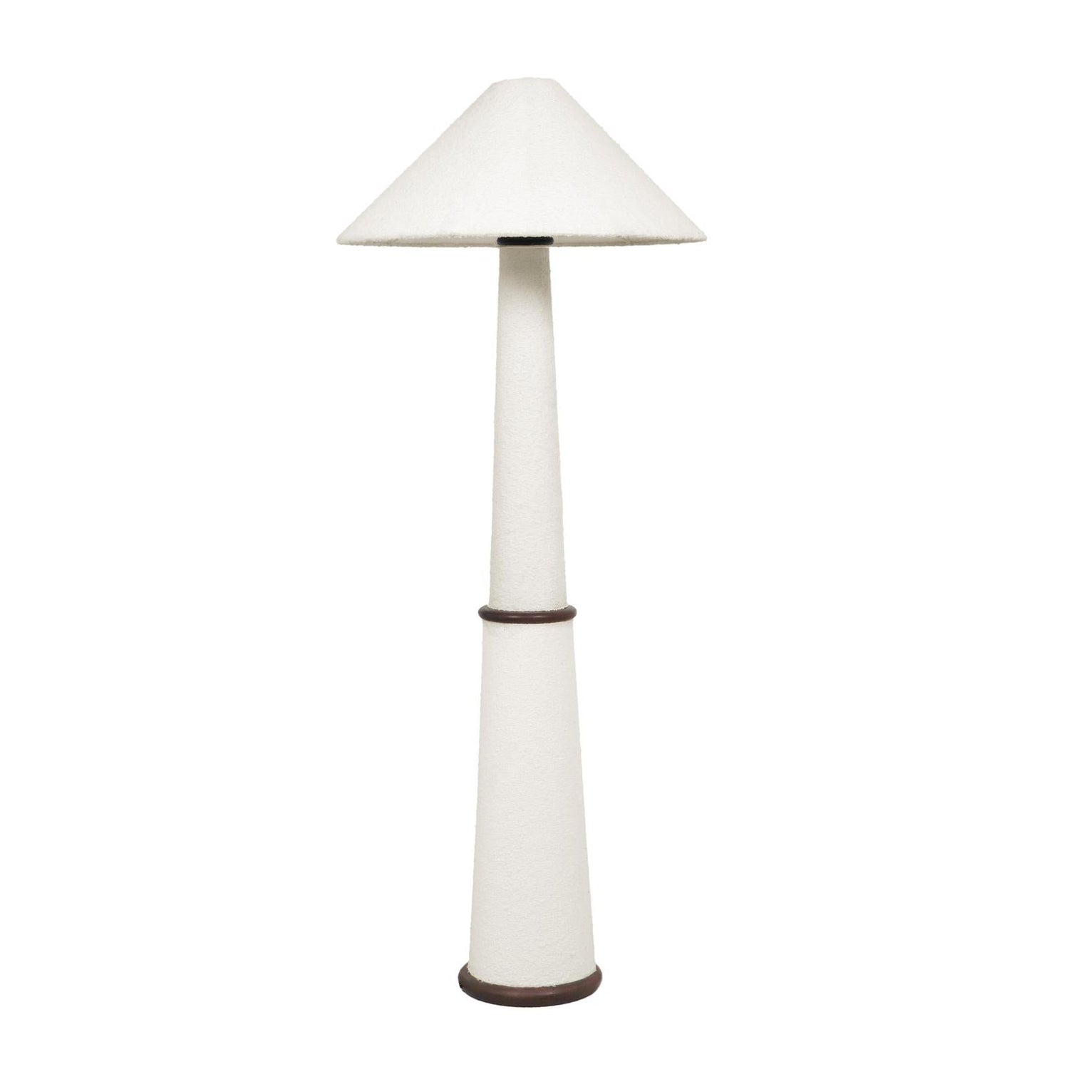TOV Furniture Faith White Boucle Floor Lamp