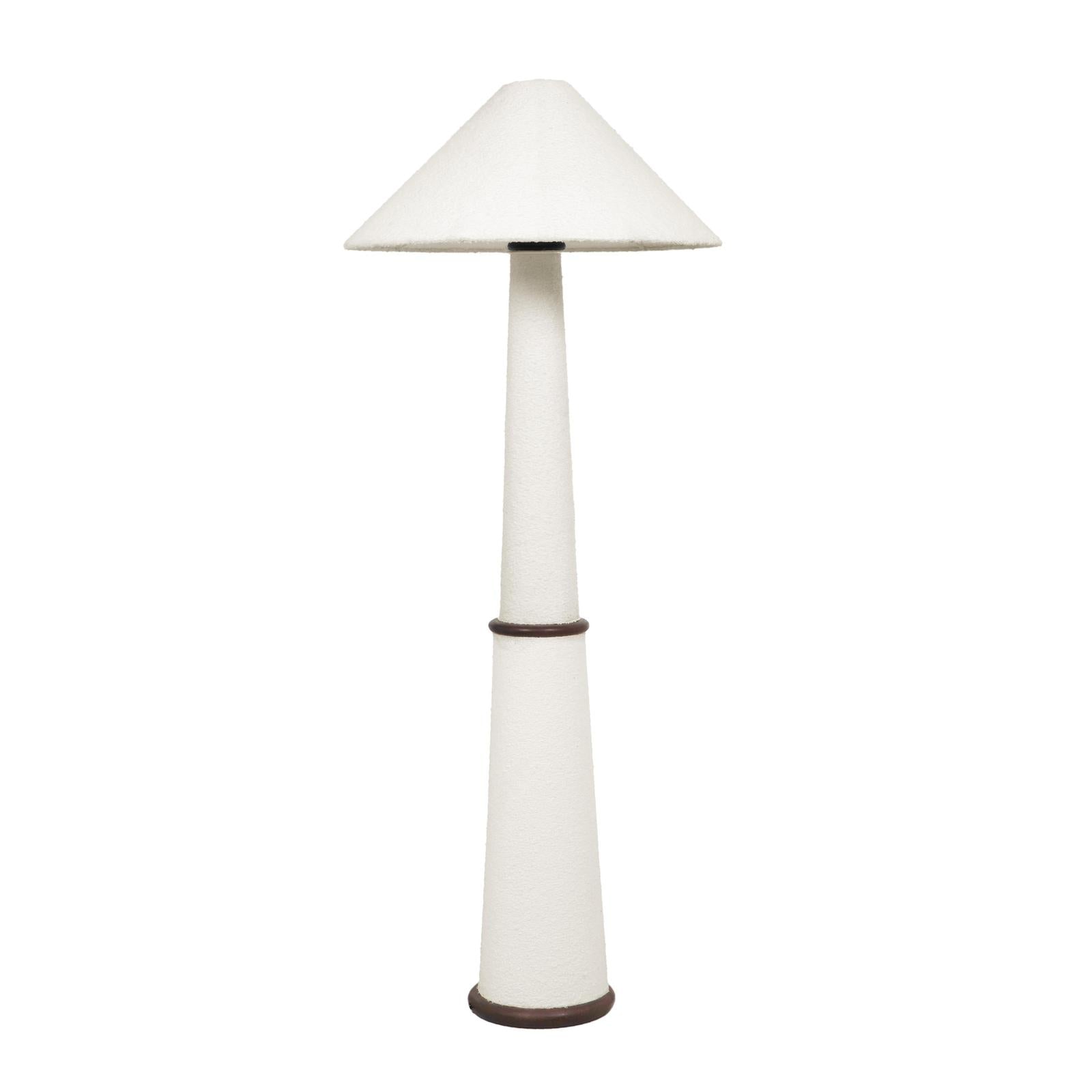 TOV Furniture Faith White Boucle Floor Lamp