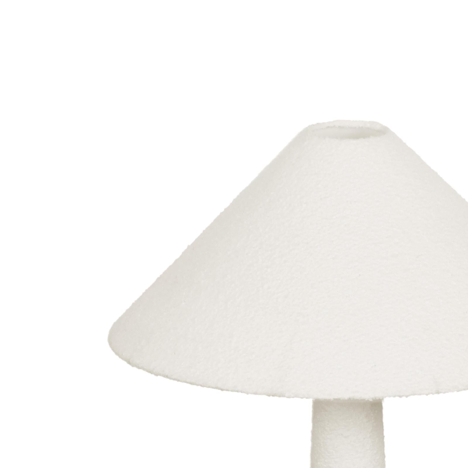 TOV Furniture Faith White Boucle Floor Lamp