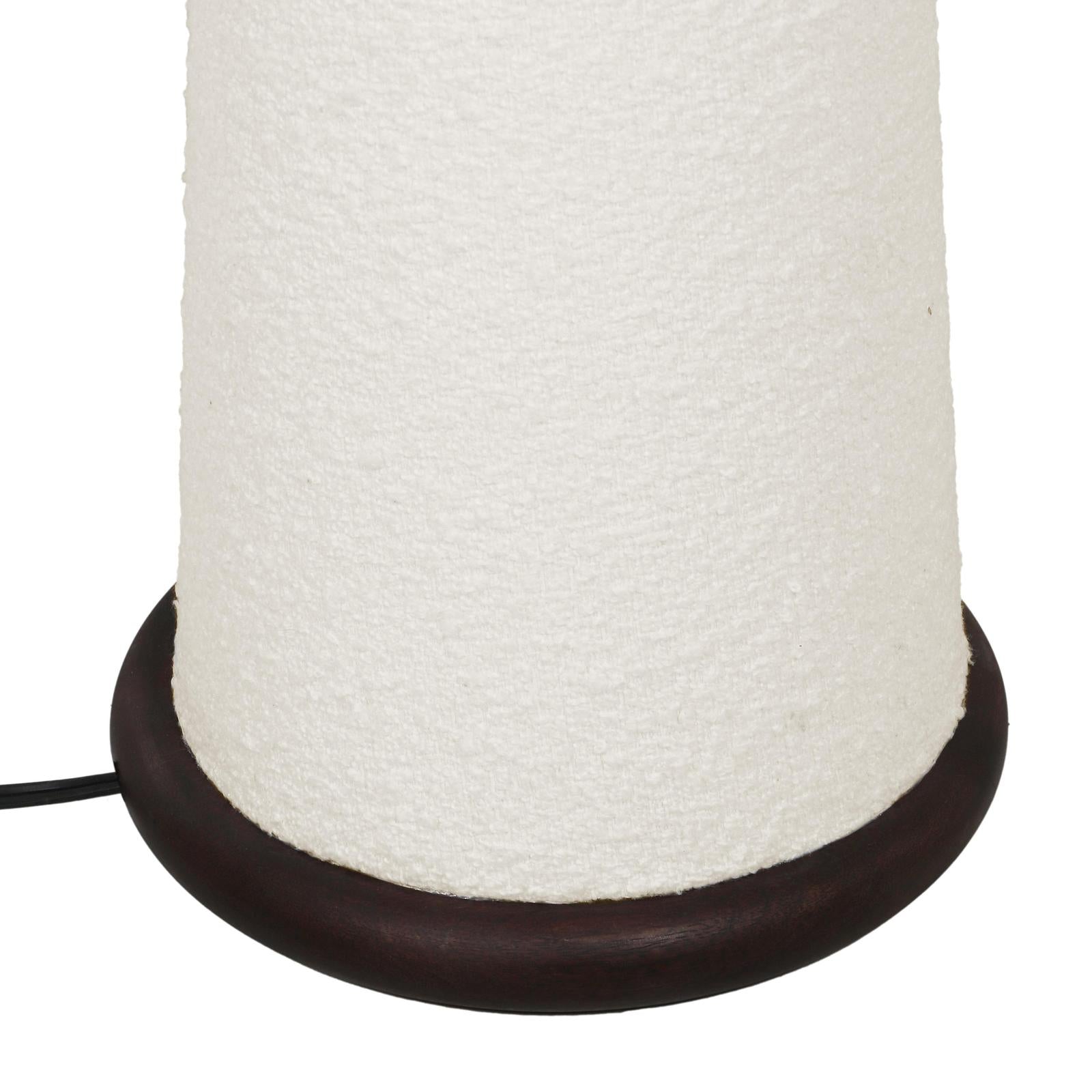 TOV Furniture Faith White Boucle Floor Lamp