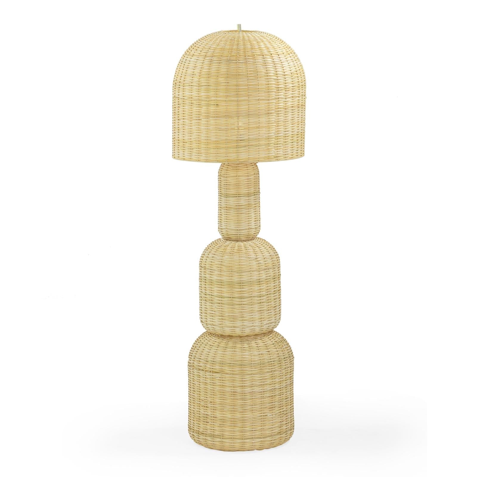 TOV Furniture Kootu Natural Rattan Floor Lamp