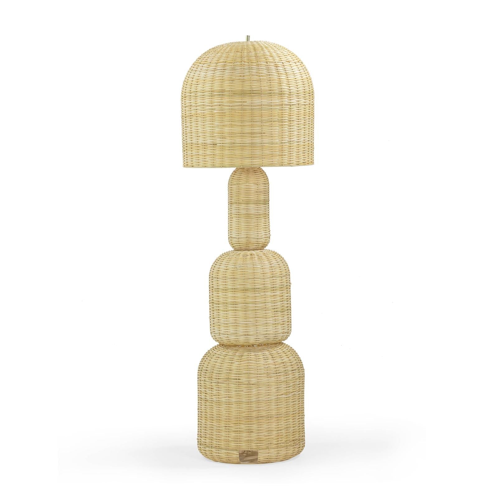 TOV Furniture Kootu Natural Rattan Floor Lamp