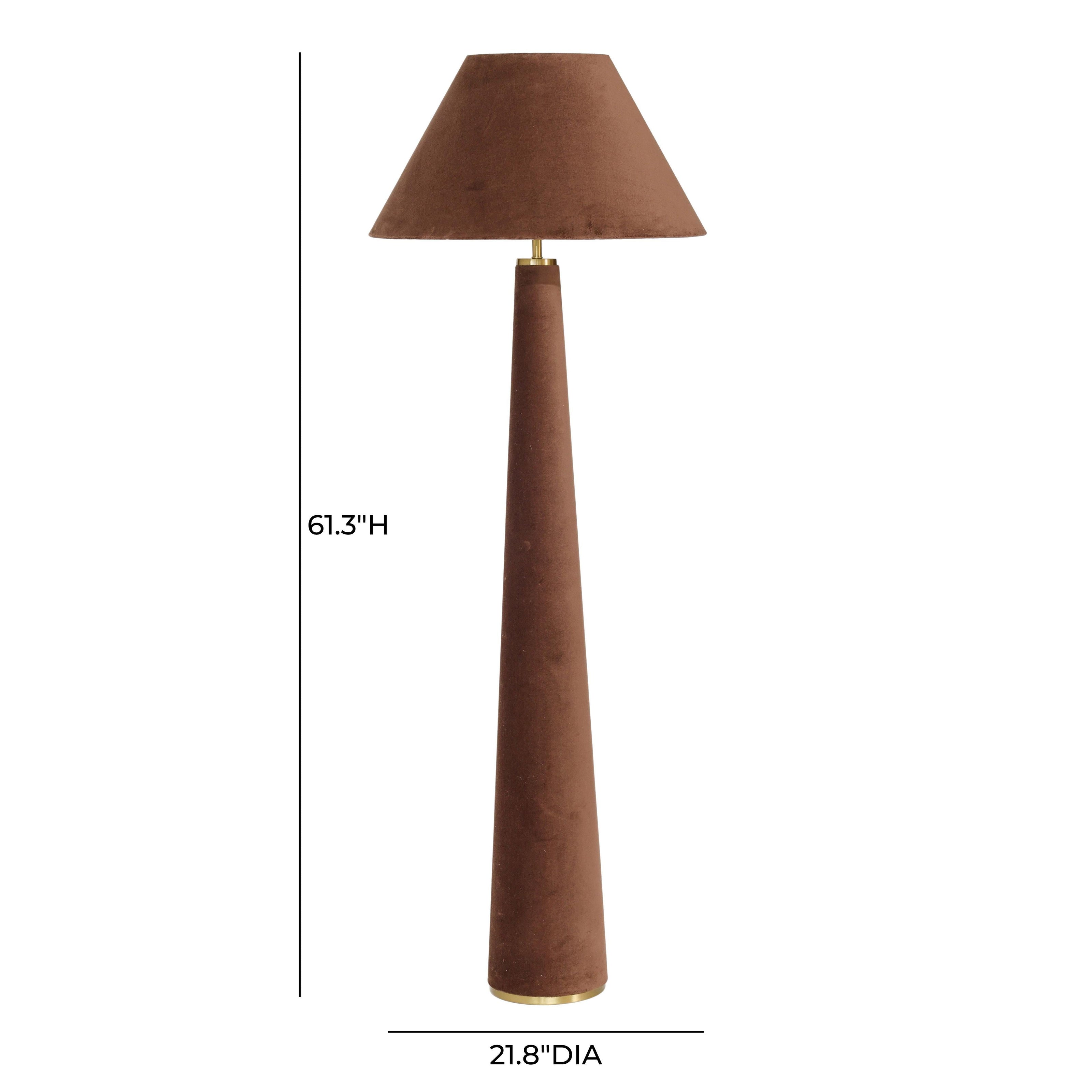 TOV Furniture Graham Velvet Floor Lamp