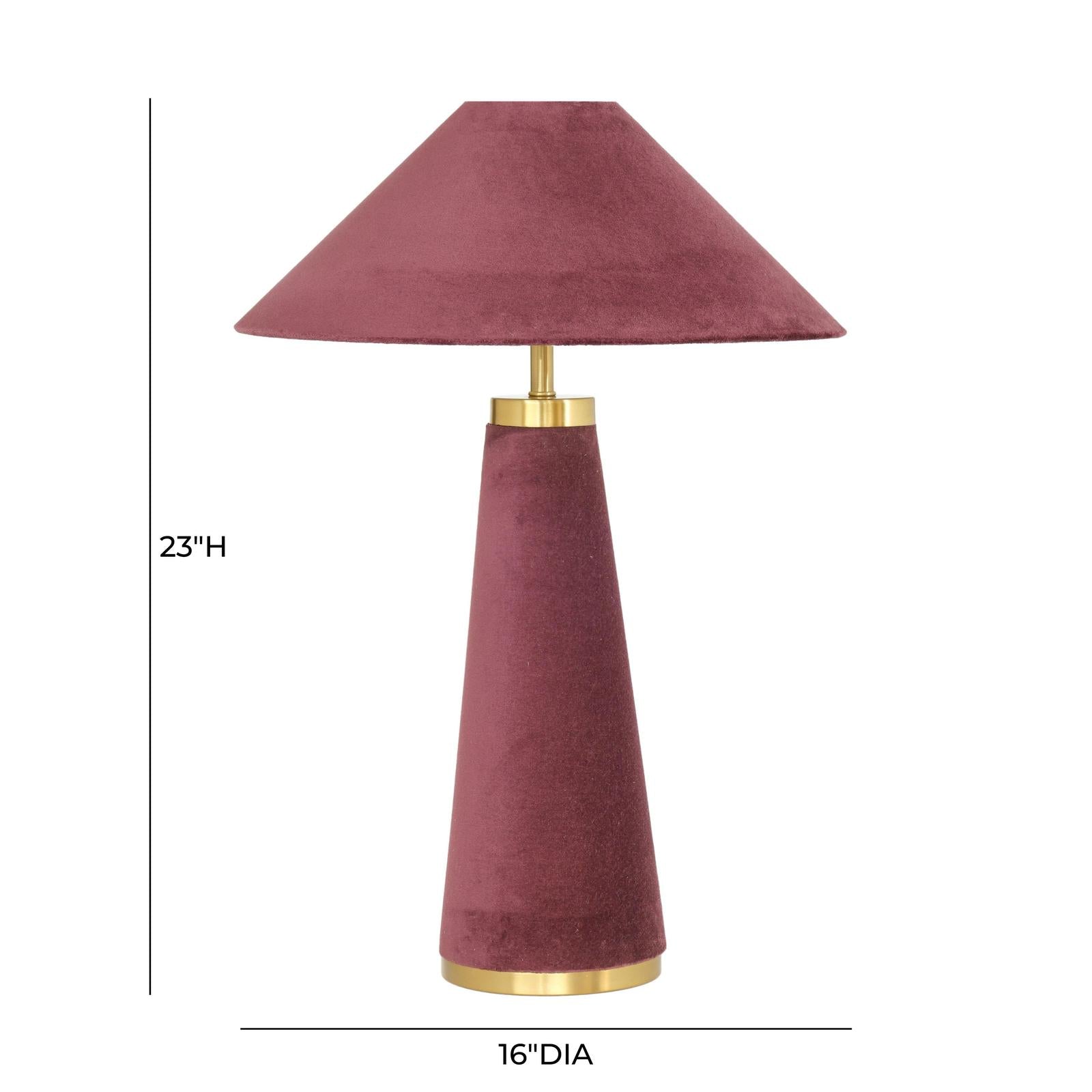 TOV Furniture Graham Velvet Table Lamp