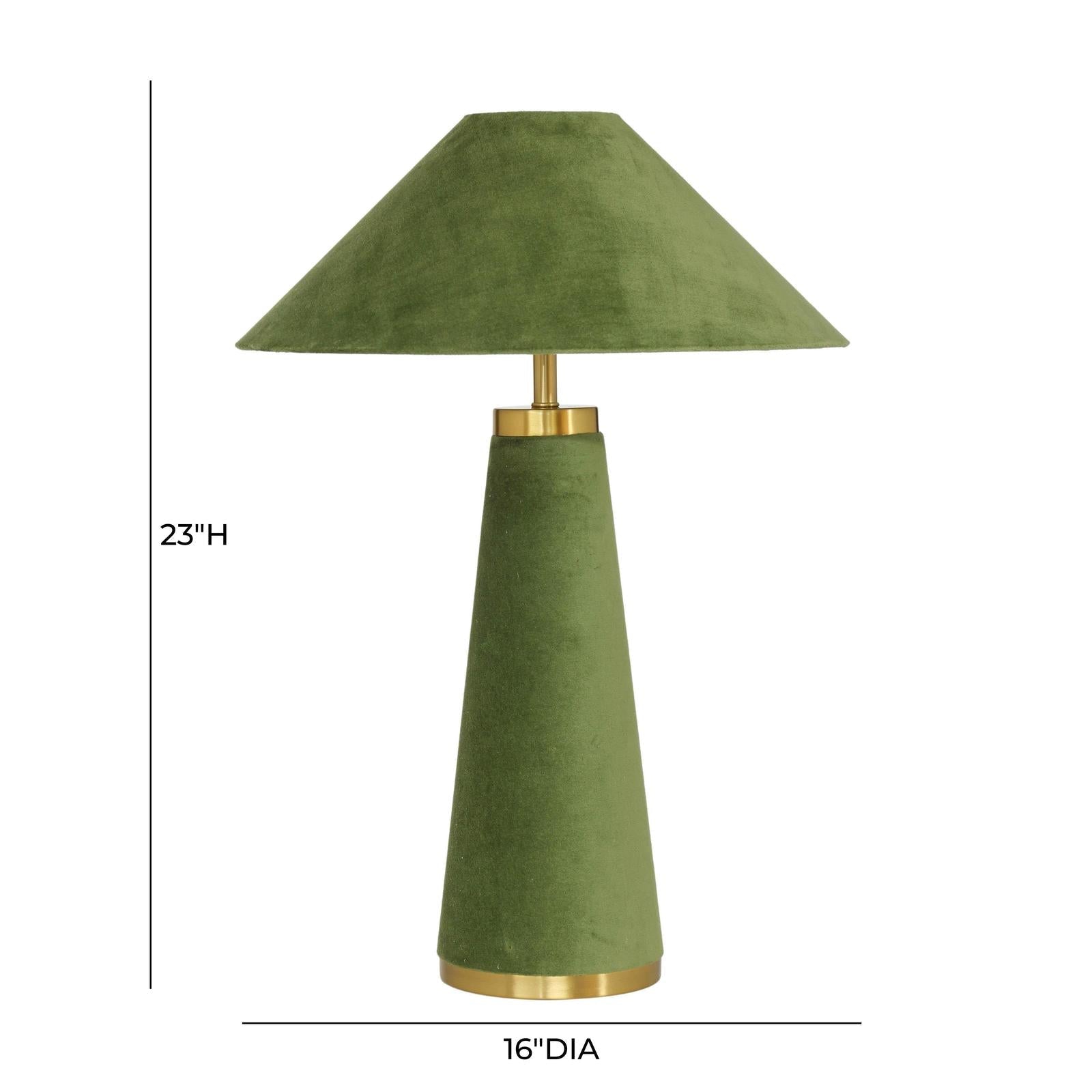 TOV Furniture Graham Velvet Table Lamp