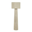 TOV Furniture Tapered Natural Chenille Fiber Floor Lamp