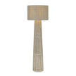 TOV Furniture Tapered Natural Chenille Fiber Floor Lamp