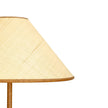 TOV Furniture Keria Natural Vegan Leather and Raffia Contract-Grade Floor Lamp