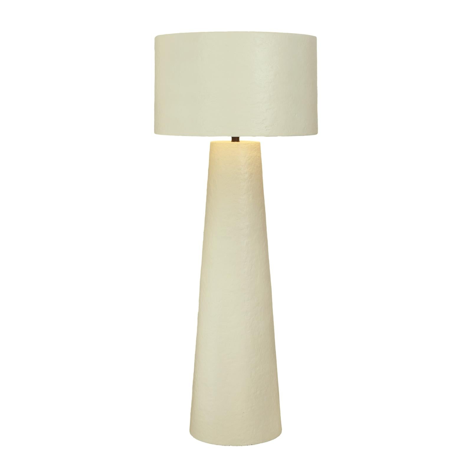 TOV Furniture Yala Cream Papier Mache Floor Lamp