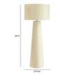 TOV Furniture Yala Cream Papier Mache Floor Lamp